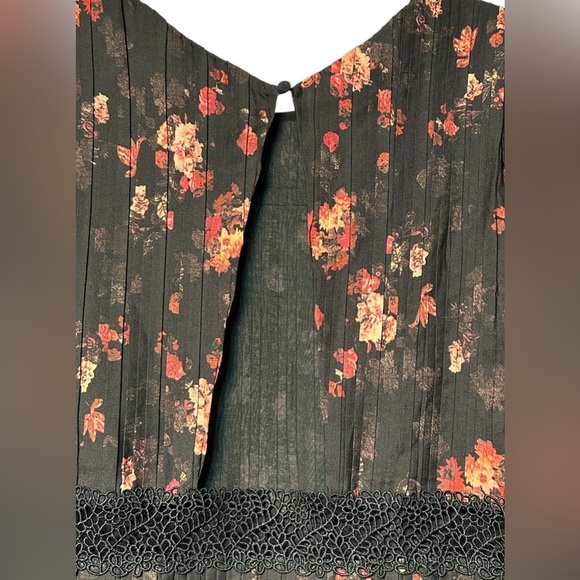 Anthropologie Foxiedox Biella black floral open back dress - Picture 6 of 9